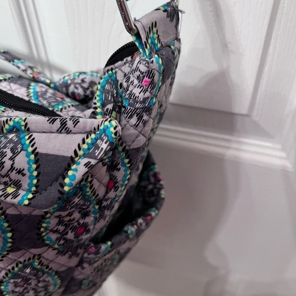 Vera Bradley Hadley On The Go Satchel Bag in Paisley Stripes. - Picture 5 of 11